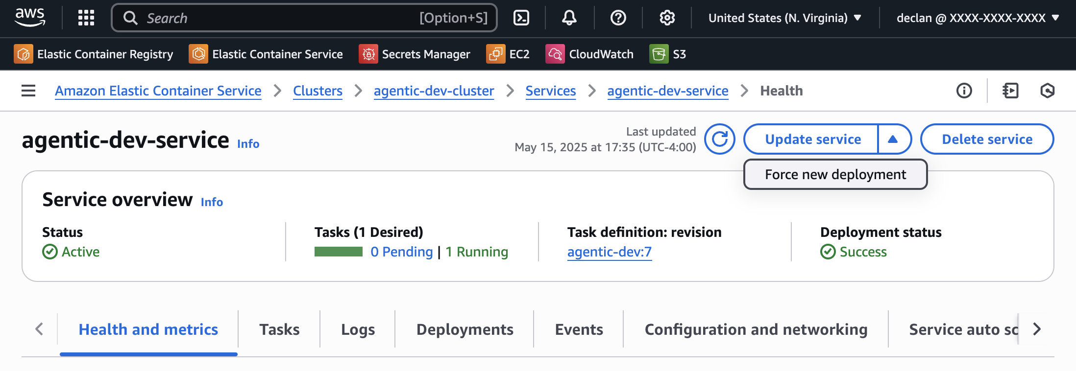 Force New Deployment